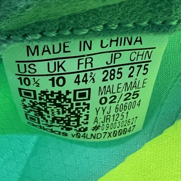 Adidas Adizero Adios Pro 4 Flash Aqua Lucid Lemon (JR1251) Men's Size 10.5 - Picture 10 of 10